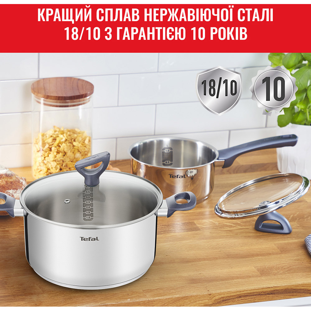 Покупка Набір посуду TEFAL G712S855 Daily Cook 8 ін.