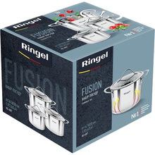 Набор кастрюль RINGEL Fusion 1.9+2.6+3.6 л (RG-6007)