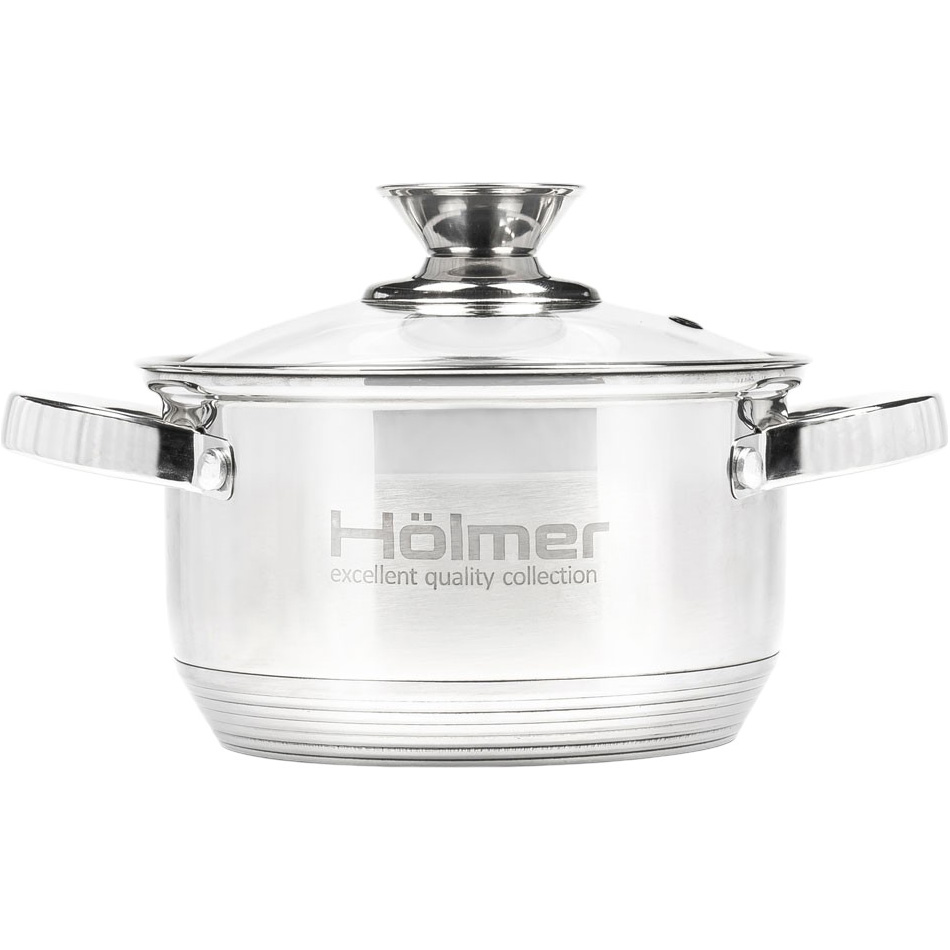 Набор кастрюль HOLMER CS-1452-SS 2+3.8 л Посуда в наборе кастрюля