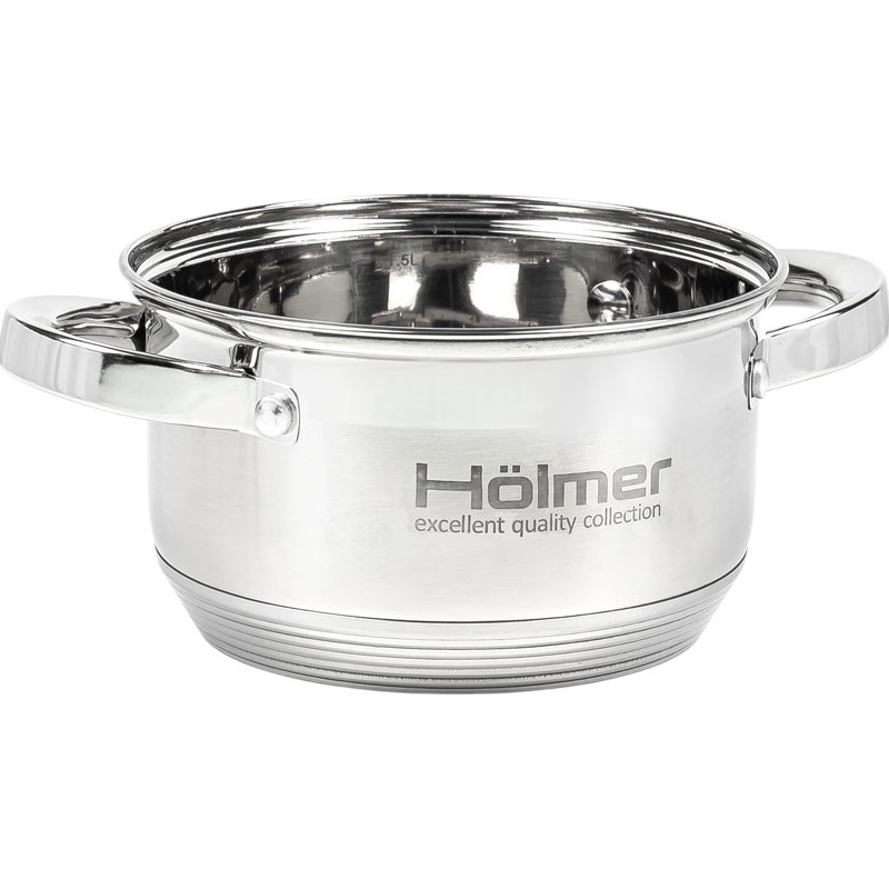 Фото Набор кастрюль HOLMER CS-1452-SS 2+3.8 л