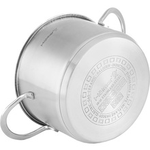 Набор кастрюль HOLMER CS-4651-SS Elegance 2+2,8+3,8 л