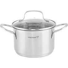 Набір каструль HOLMER CS-41051-SS Elegance 2+2,8+3,8 л