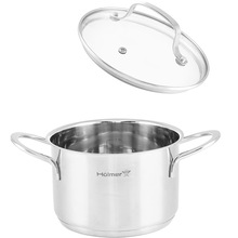 Набір каструль HOLMER CS-41051-SS Elegance 2+2,8+3,8 л