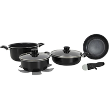 Набір посуду GIMEX Cookware Set induction 7 пр Black (6977222)