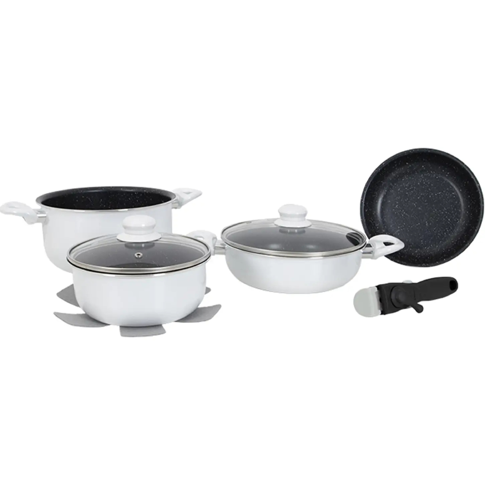 Набір посуду GIMEX Cookware Set induction 7 пр White (6977221) Набір посуду GIMEX Cookware Set induction 7 пр White (6977221)