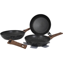 Набір сковорідок GIMEX Frying Pan Set 3 пр Black (6979264)