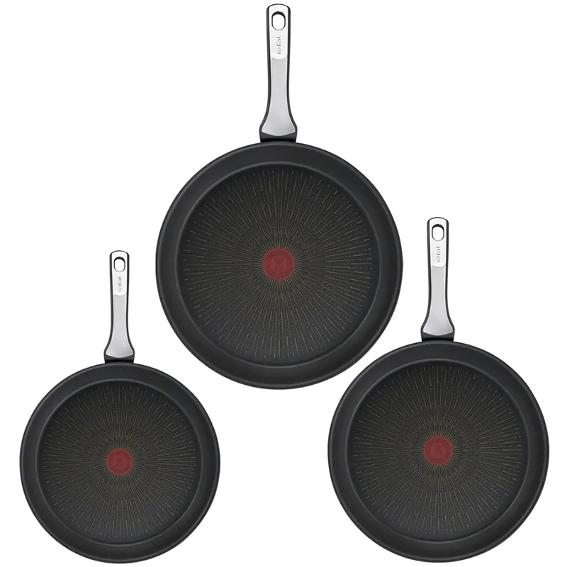 Набір сковорідок TEFAL Unlimited On 20+24+28 см (G2599102) Посуд в наборі пательня