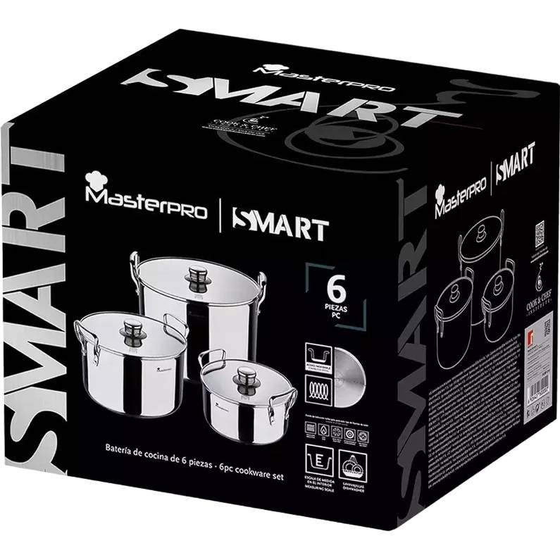 Набір каструль MASTERPRO Smart 3+6.5+11.5 л (BGMP-2145) Кількість каструль 3