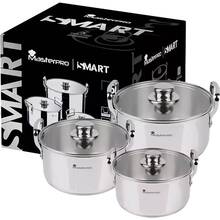 Набір каструль MASTERPRO Smart 3+6.5+11.5 л (BGMP-2145)