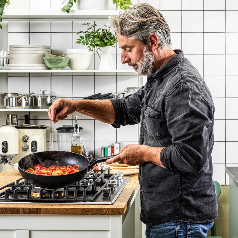 Внешний вид Набор сковородок KITCHENAID Classic Forged Aluminium 20+24+28 см (CC003570-001)