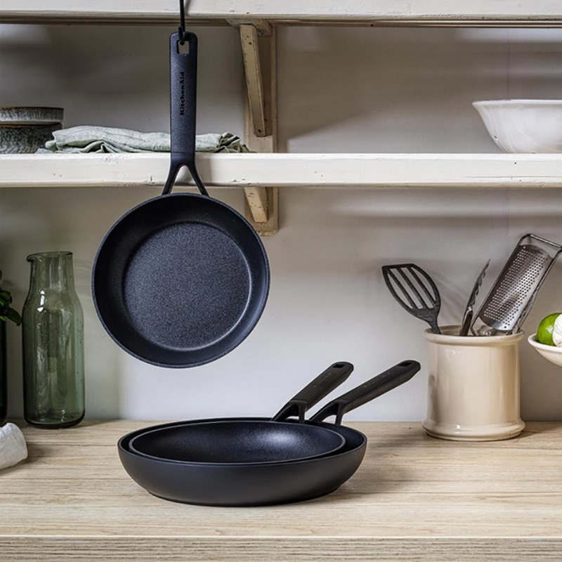 Фото Набір сковорідок KitchenAid Classic Forged Aluminium 24+28 см (CC003569-001)