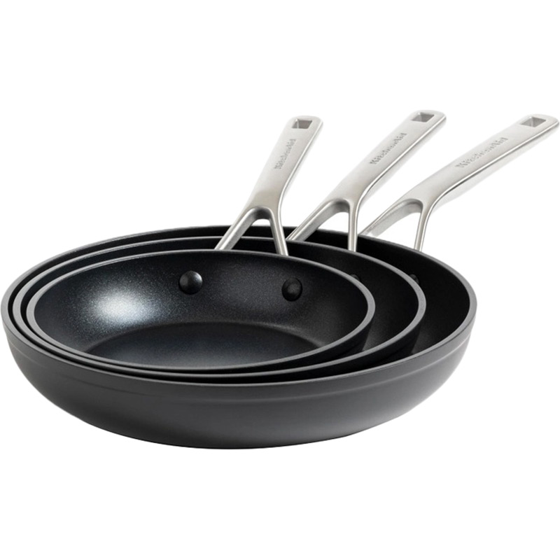 Набір сковорідок KitchenAid Forged Hardened Aluminium 20+24+28 см (CC005699-001) Набір сковорідок KitchenAid Forged Hardened Aluminium 20+24+28 см (CC005699-001)