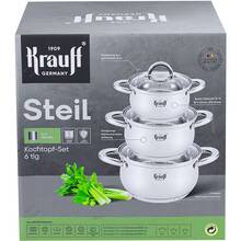Набір каструль KRAUFF Steil 1,7+2,5+3,4 л (26-238-078)