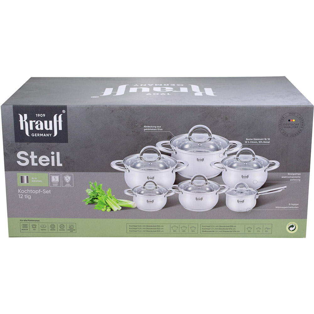 Фото 27 Набор посуды KRAUFF Steil 12пр (26-238-078)