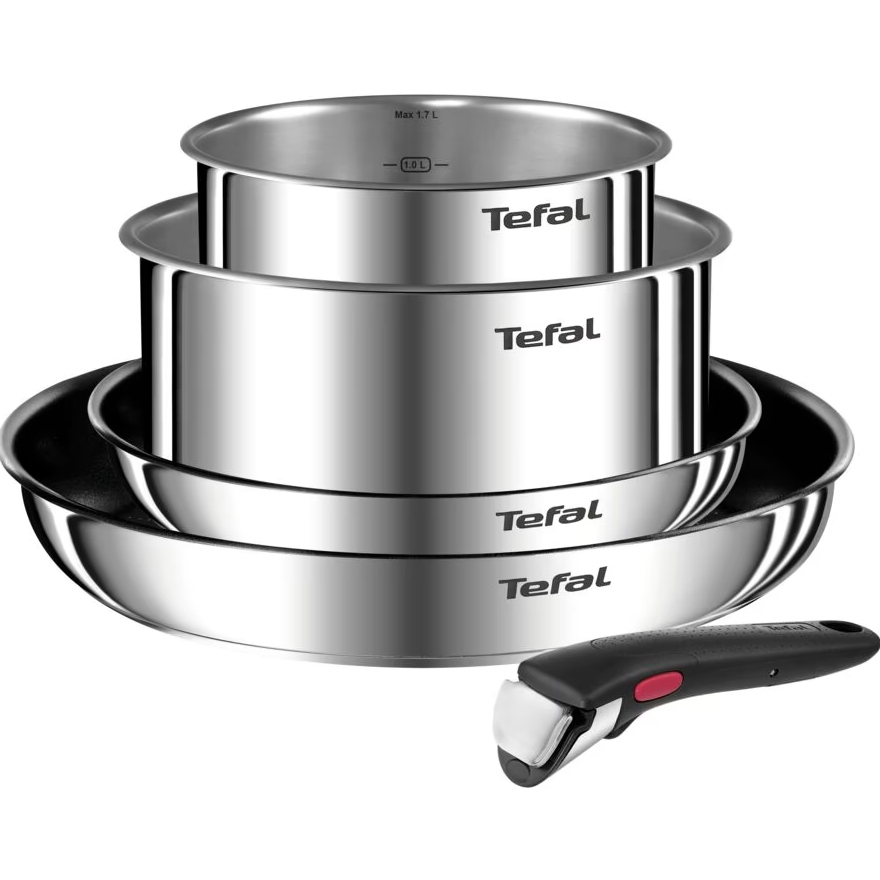Набор посуды со съемной ручкой TEFAL Ingenio Emotion 5 предметов (L897S574)