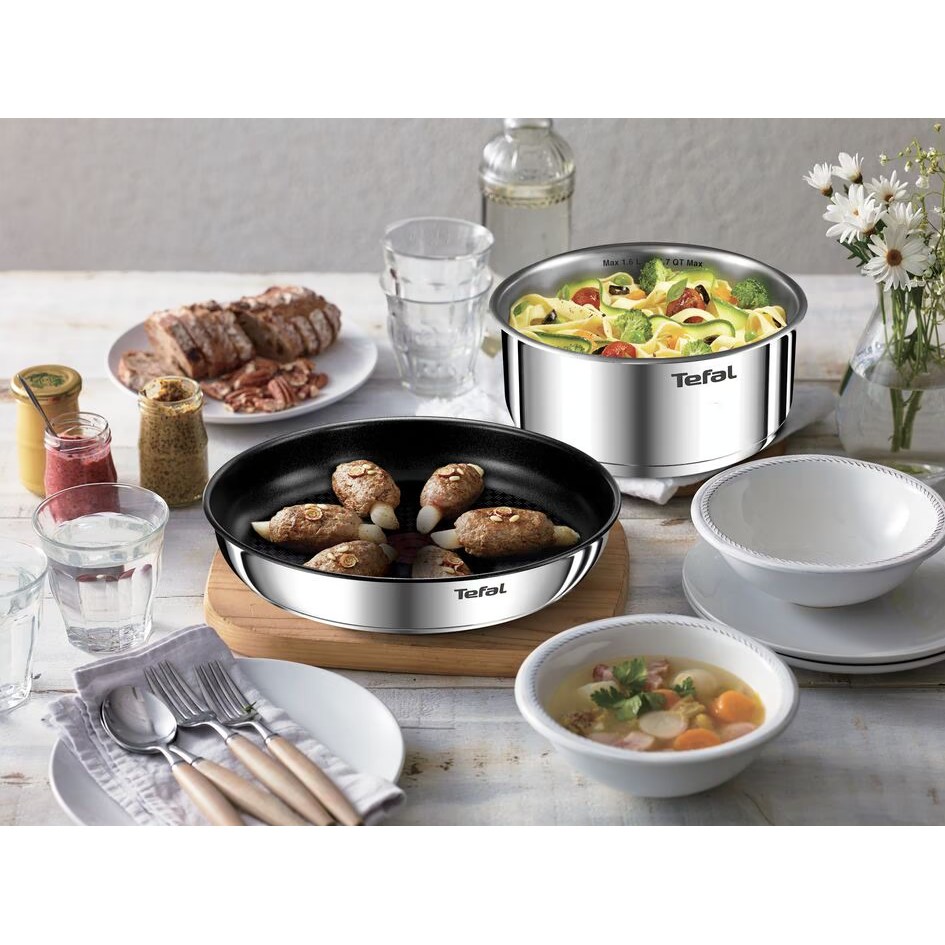 Фото 14 Набор посуды со съемной ручкой TEFAL Ingenio Emotion 5 предметов (L897S574)