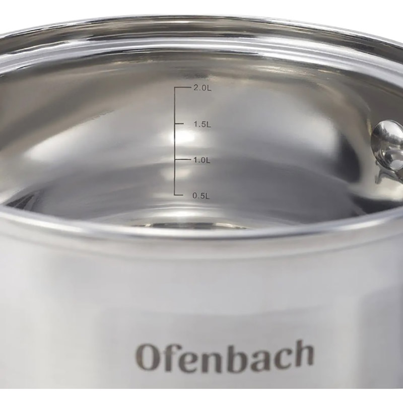 Набір каструль OFENBACH OF-100002 1.1+1.7+2.4 л Кількість каструль 3