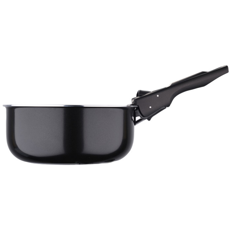 Набір ковшів BERGNER Click&Cook 1.5+2.1+3 л Black (BG-31602-BK) Джерело тепла підходить для індукції та інших