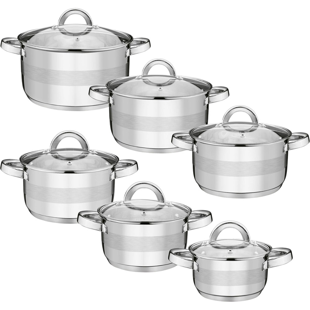 Набор кастрюль TADAR Roger-18 LKA-046HFOCO-18CPC 18 пр (LK240704-18) Посуда в наборе кастрюля