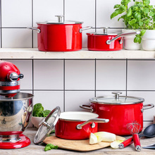 Набір посуду KITCHENAID Steel Core 8 пр Empire Red (CC004920-001)