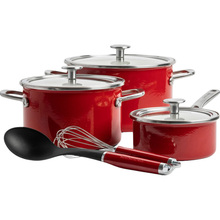 Набір посуду KITCHENAID Steel Core 8 пр Empire Red (CC004920-001)