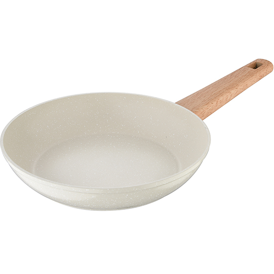 Набір сковорідок BERGNER Naturally 18+22+26 см White (BG-34741-CR) Джерело тепла підходить для індукції та інших