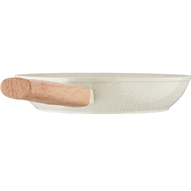 Фото Набір сковорідок BERGNER Naturally 18+22+26 см White (BG-34741-CR)