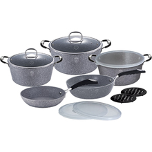 Набор посуды Berlinger Haus Stone Touch 13 пр Grey (BH 6176)