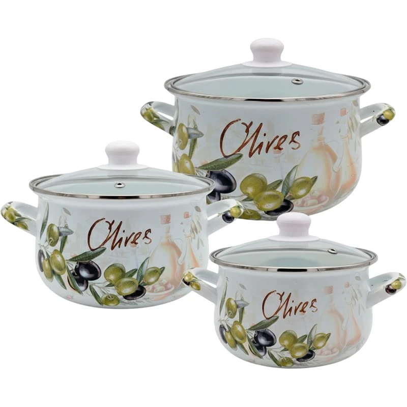 Набор кастрюль VERONA 1.6+2.5+3 л (VR-0001-03)