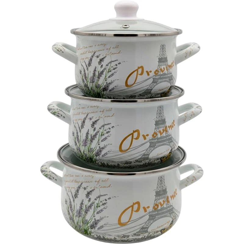 Набір каструль VERONA 1.6+2.5+3 л (VR-0004-03) Посуд в наборі каструля