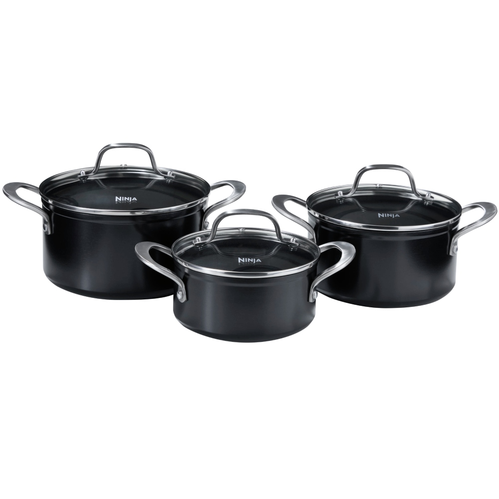Набор кастрюль NINJA ZEROSTICK Essentials 1,4+2,1+2,8 л (C13000DE)