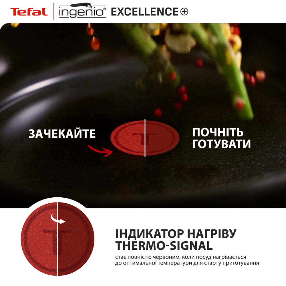 Зображення Набір сковорідок TEFAL Ingenio Exсellence+ 24+28 см 3 ін (P0009553)