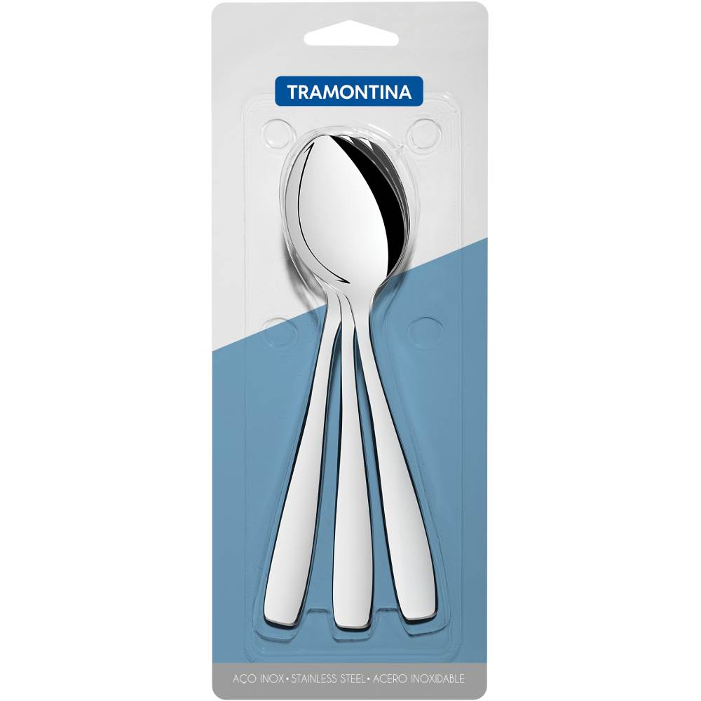 Набор десертных ложек TRAMONTINA AMAZONAS 3 пр. (66960/041) Материал нержавеющая сталь