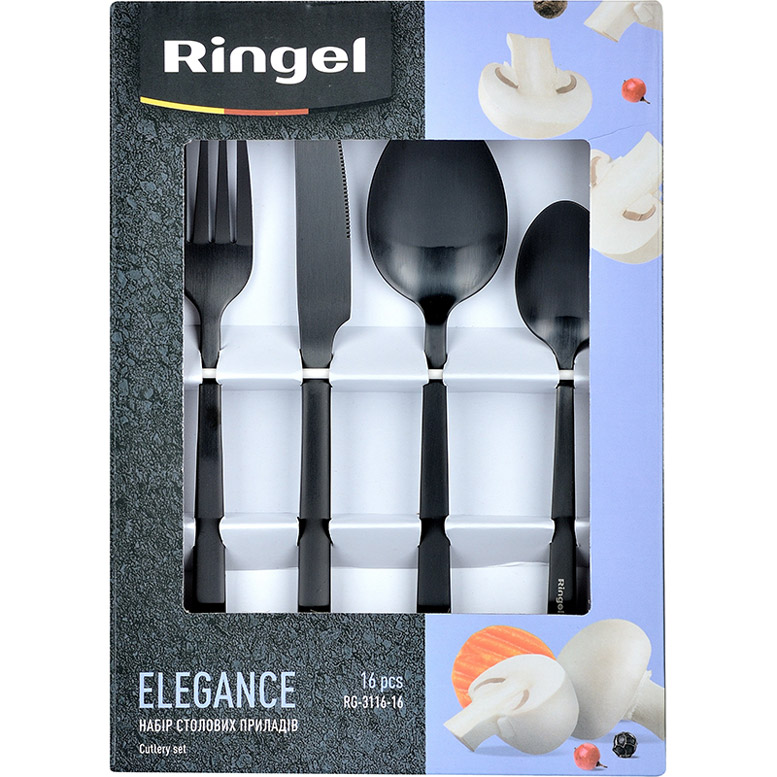 Зовнішній вигляд Набір столових приладів RINGEL Elegance 16 пр. (RG-3116-16)