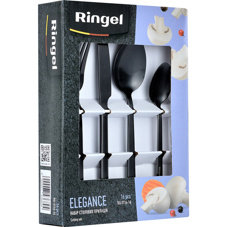 Фото Набір столових приладів RINGEL Elegance 16 пр. (RG-3116-16)