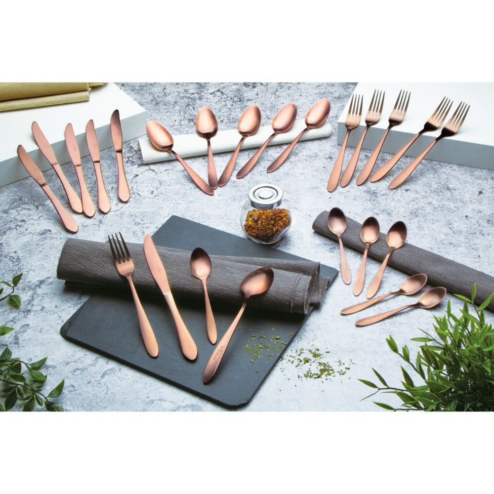 Набір столових приладів BERLINGER HAUS 24 пр Rose Gold (BH 2213A) Товщина ножа 5