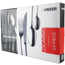Набір столових приладів VINZER Locarno 24 предметів (50093)