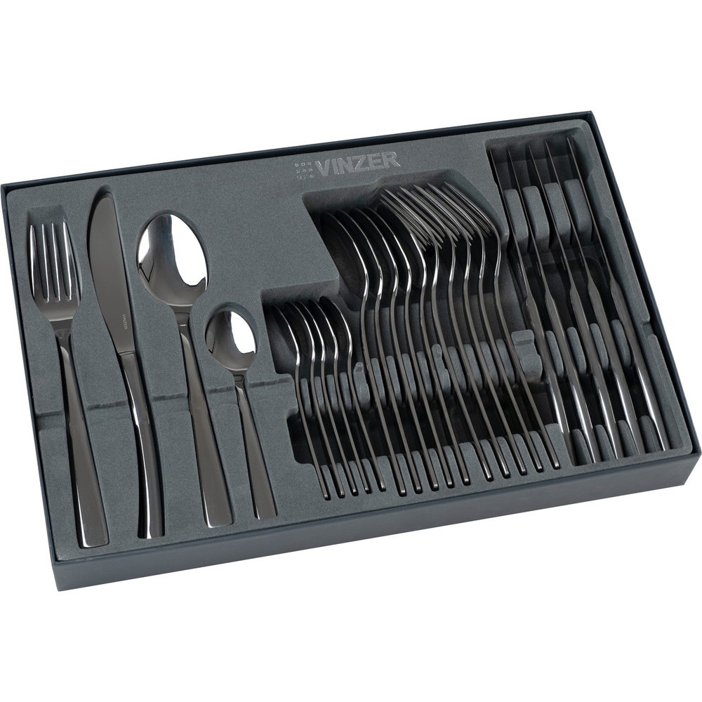 Зовнішній вигляд Набір столових приладів VINZER Lazio 24 пр. (50105)