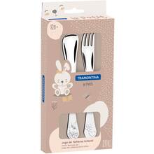 Набір дитячих столових приборів TRAMONTINA BABY Le Petit pink 2 пр. (66973/015)