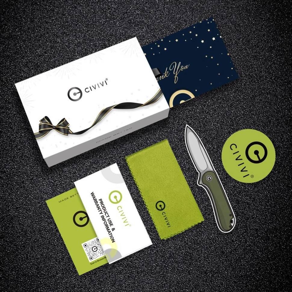 Замовити Ніж CIVIVI StellarQuill Pen & Button Lock Elementum II Knife Combo Gift Pack (C23049)