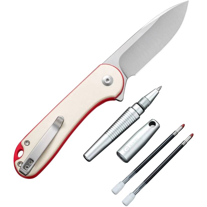 Ніж CIVIVI StellarQuill Pen & Button Lock Elementum II Knife Combo Gift Pack (C23049) Додатково ручка