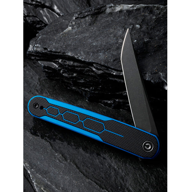 Фото 15 Нож складной CIVIVI KwaiQ Milled Blue/Black (C23015-3)