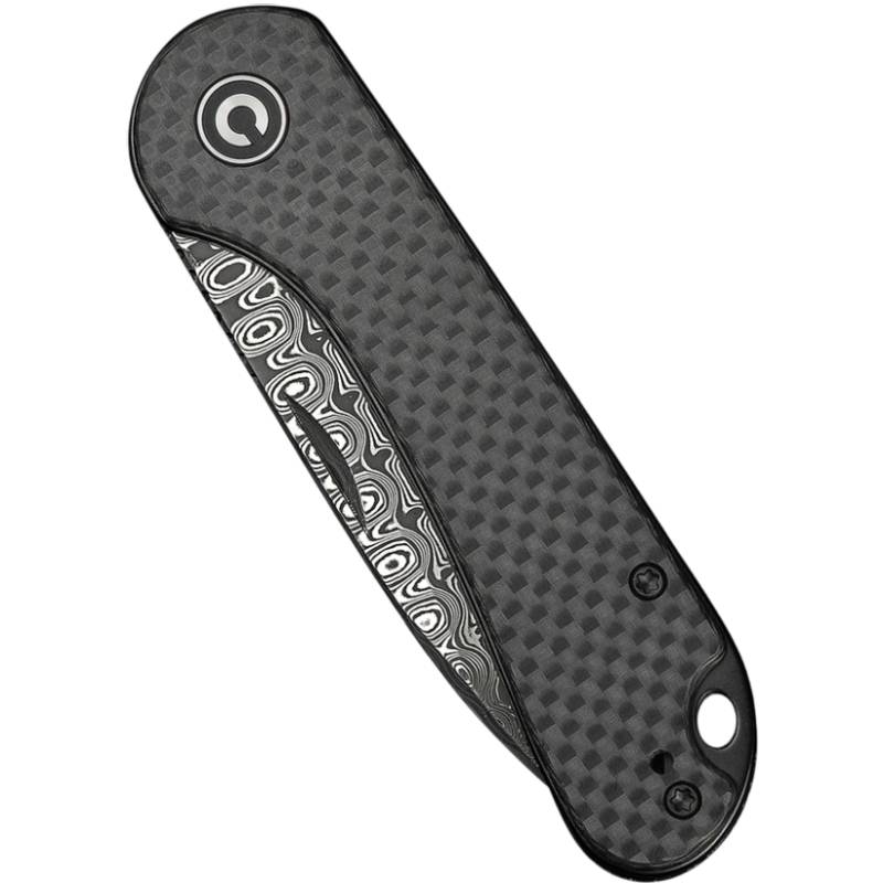 Нож CIVIVI Elementum Slip Joint Twill Carbon (C18062AJ-DS1) Материал лезвия дамасская сталь