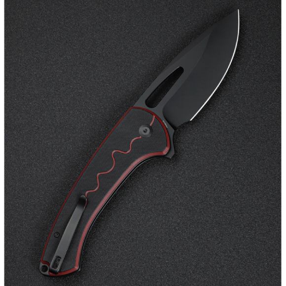 Изображение Нож складной SENCUT Squiggy Burgundy/Black (S24082A-3)