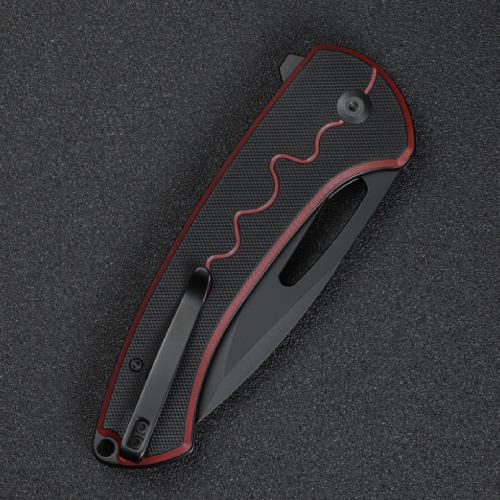 В Фокстрот Нож складной SENCUT Squiggy Burgundy/Black (S24082A-3)