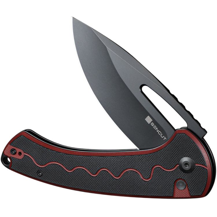 Внешний вид Нож складной SENCUT Squiggy Burgundy/Black (S24082A-3)