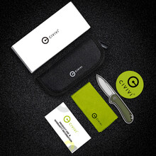 Ніж складаний CIVIVI Qubit Green Aluminum (C22030E-DS1)