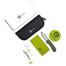 Ніж складаний CIVIVI Qubit Green Aluminum (C22030E-DS1)