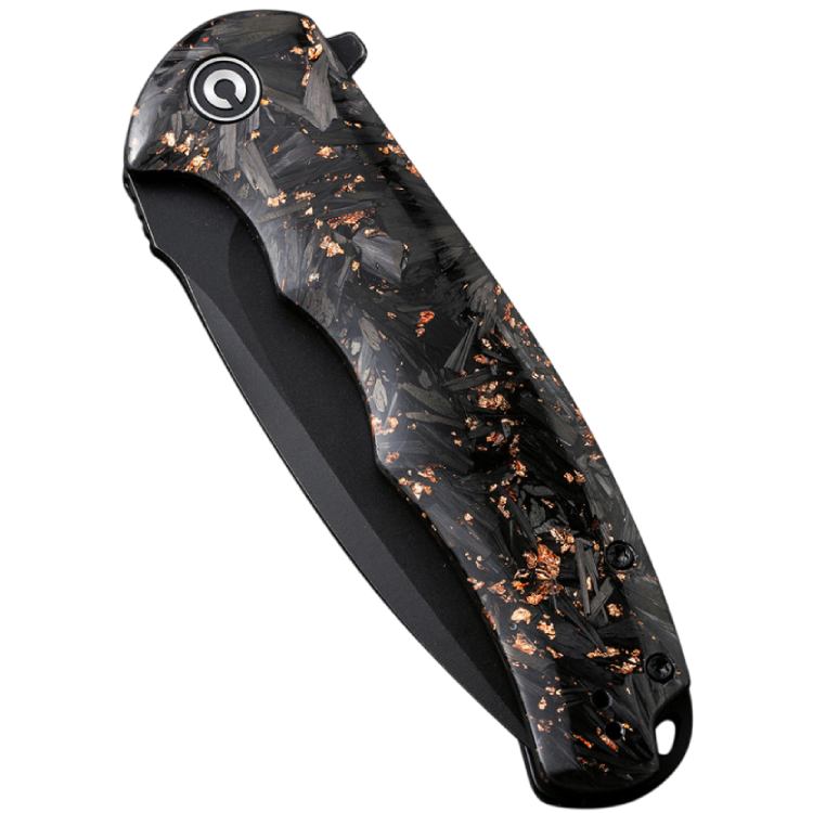 Зовнішній вигляд Ніж складаний CIVIVI Praxis Shredded Carbon Fiber Black/Gold (C803I)