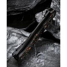 Ніж складаний CIVIVI Praxis Shredded Carbon Fiber Black/Gold (C803I)